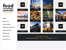 Tablet Screenshot of foodconsultants.com.au