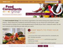 Tablet Screenshot of foodconsultants.com
